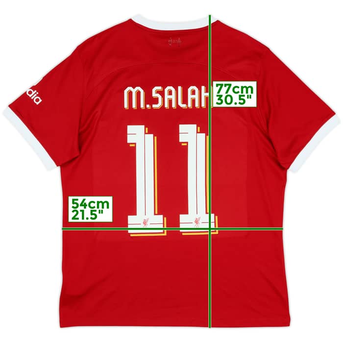 2023-24 Liverpool Home Shirt M. Salah #11 - 7/10 - (L)