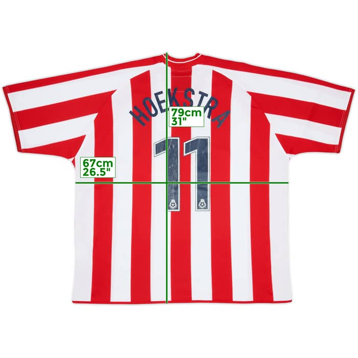 2001-03 Stoke City Home Shirt Hoekstra #11 - 6/10 - (XL)