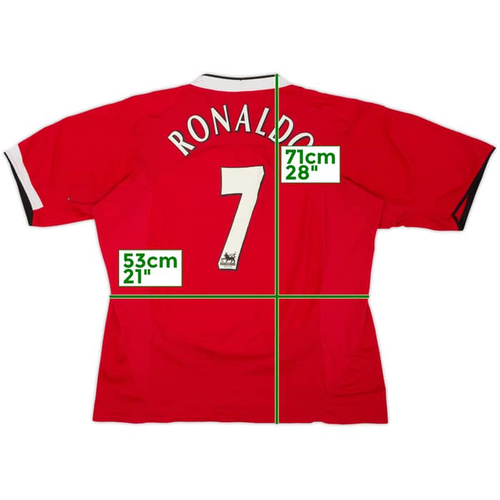 2004-06 Manchester United Home Shirt Ronaldo #7 - 7/10 - (L)