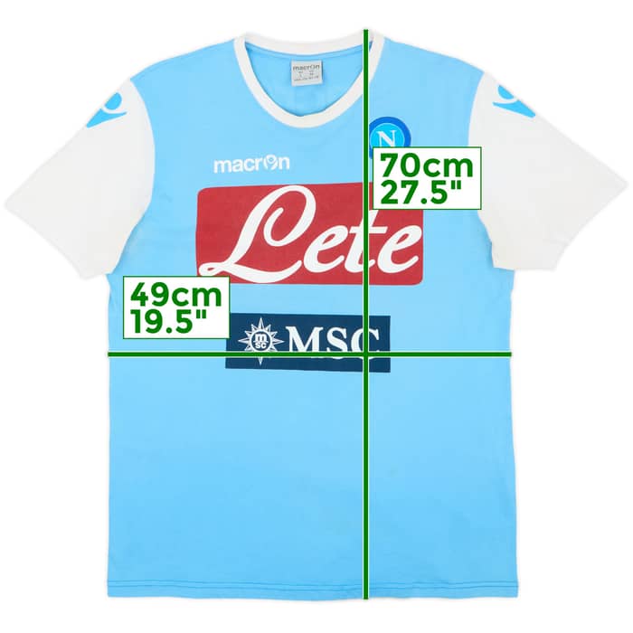 2012-13 Napoli Macron Leisure Shirt - 7/10 - (L)