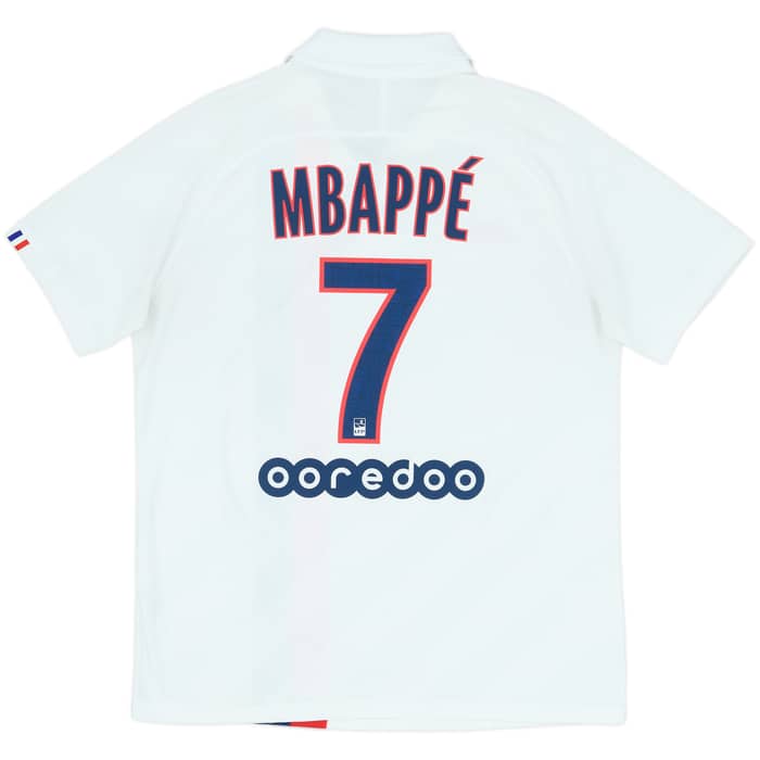 Camiseta auténtica de la tercera equipación del Paris Saint-Germain 2019-20 Mbappe #7 - 8/10 - (L)