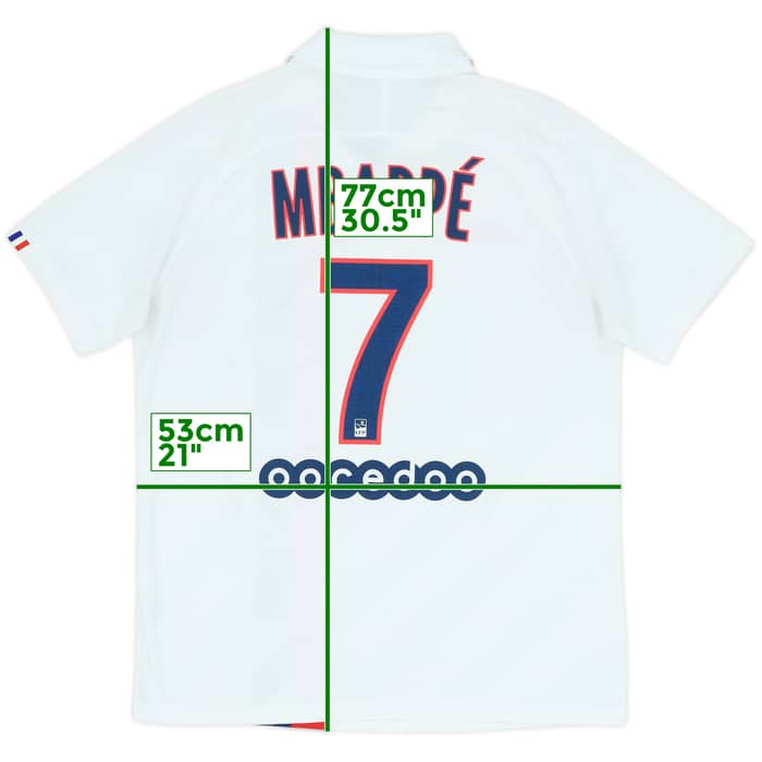 Camiseta auténtica de la tercera equipación del Paris Saint-Germain 2019-20 Mbappe #7 - 8/10 - (L)
