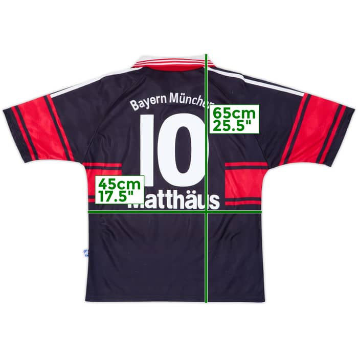 1997-99 Bayern Munich Home Shirt Matthaus #10 - 8/10 - (15-16 Years)