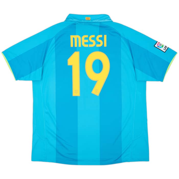 2007-09 Barcelona Away Shirt Messi #19 - 6/10 - (XXL)