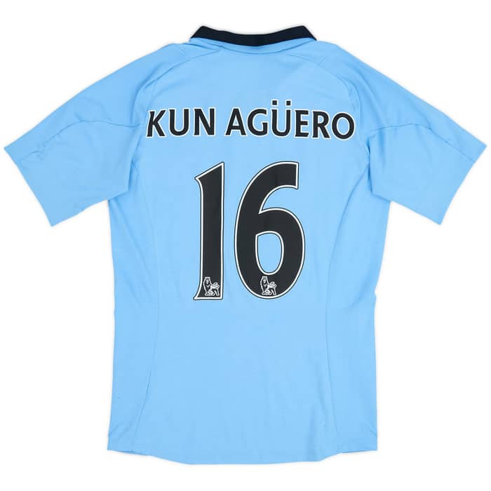 2012-13 Manchester City Home Shirt Kun Aguero #16 - 6/10 - (S)