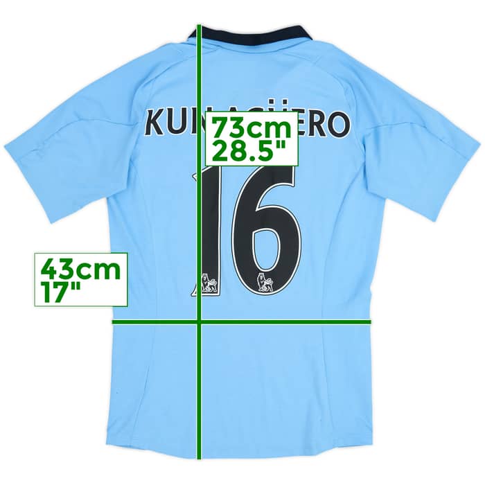 2012-13 Manchester City Home Shirt Kun Aguero #16 - 6/10 - (S)