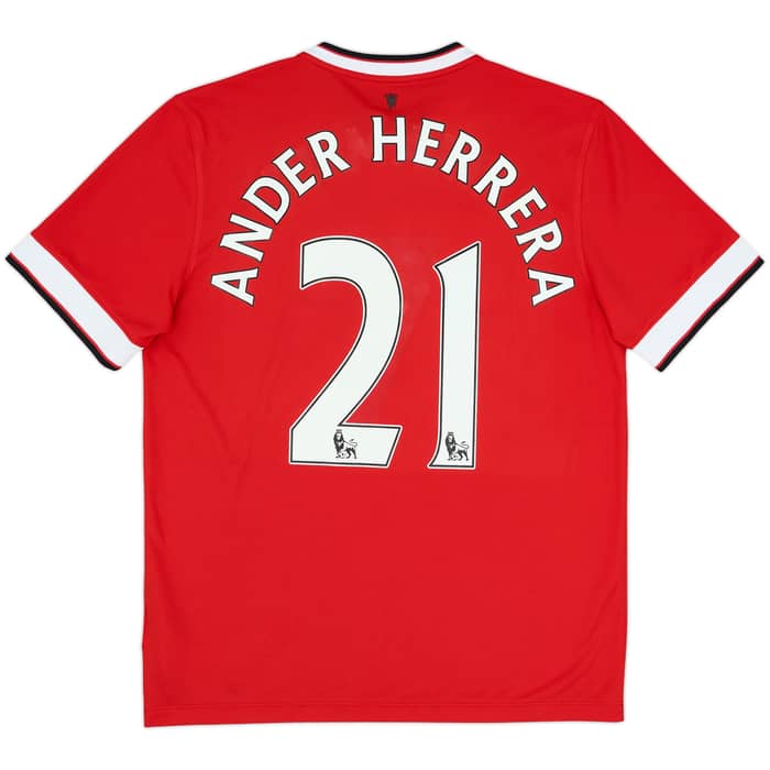 Camiseta de local del Manchester United 2014-15 Ander Herrera #21 - 4/10 - (L)
