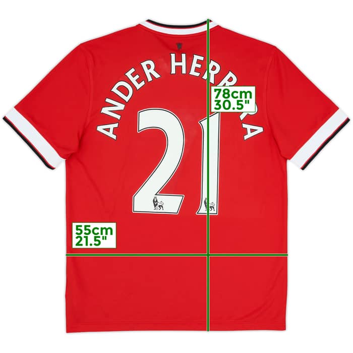 Camiseta de local del Manchester United 2014-15 Ander Herrera #21 - 4/10 - (L)