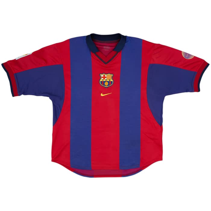 2000-01 Barcelona Home Shirt Rivaldo #10 - 6/10 - (M)