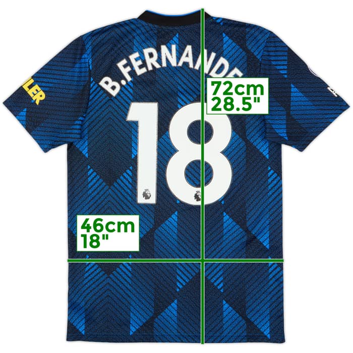 2021-22 Manchester United Tercera Camiseta B.Fernandes #18 - 5/10 - (S)