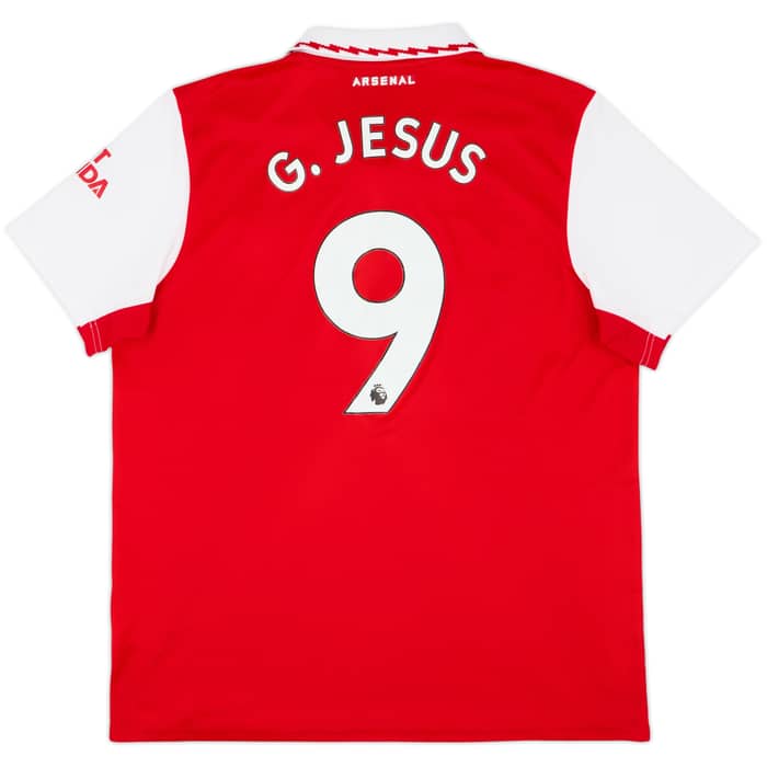 2022-23 Arsenal Home Shirt G.Jesus #9 - 8/10 - (XL)