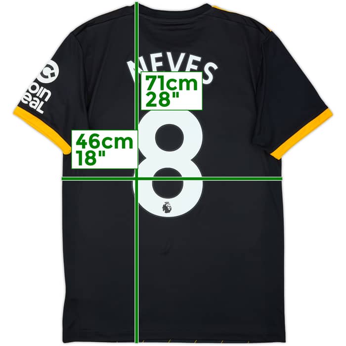 2019-20 Wolves Away Shirt Neves #8 - 6/10 - (S)
