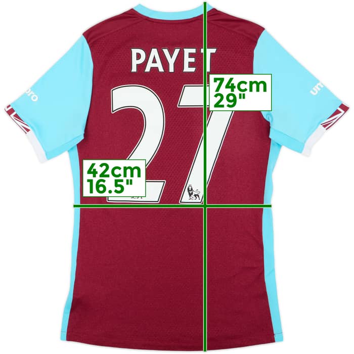 2016-17 West Ham Home Shirt Payet #27 - 4/10 - (S)