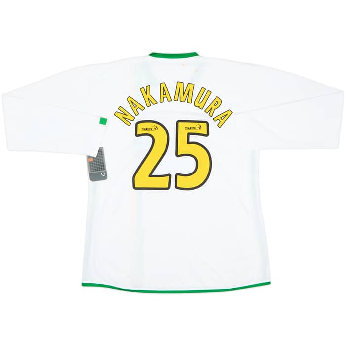 2006-08 Celtic Player Issue European L/S Shirt Nakamura #25 (XL)