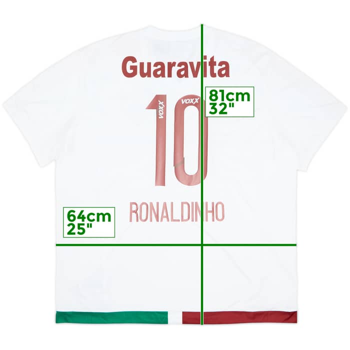 Camiseta de visitante del Fluminense 2015 Ronaldinho #10 (XXL)