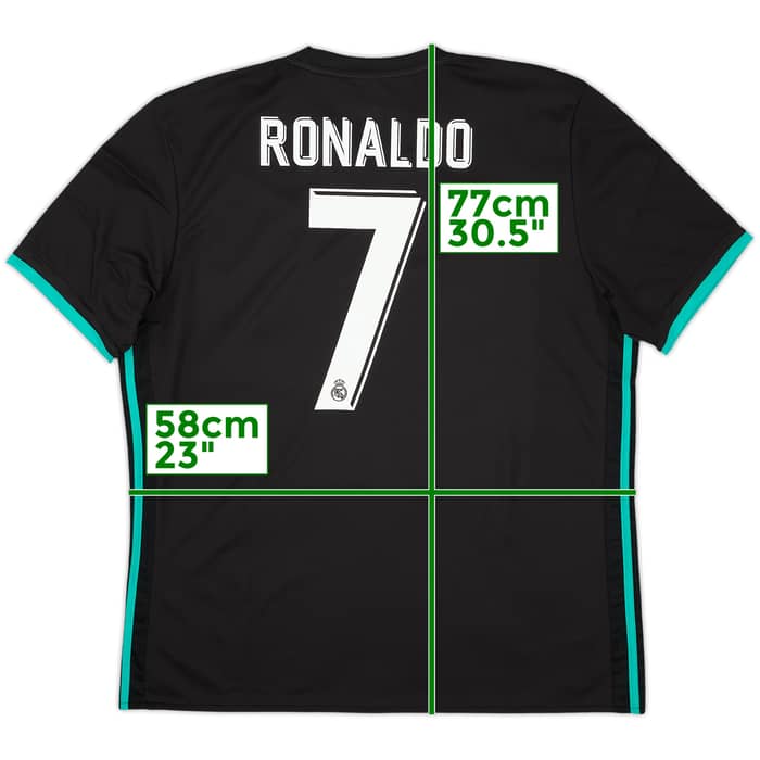 2017-18 Real Madrid Camiseta Visitante Ronaldo #7 (XL)