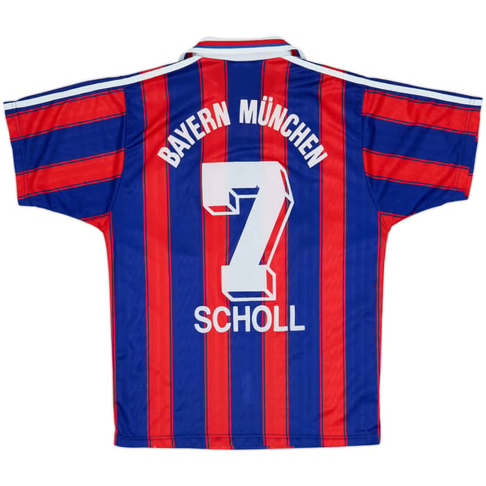 1995-97 Bayern Munich Home Shirt Scholl #7 - 6/10 - (S)