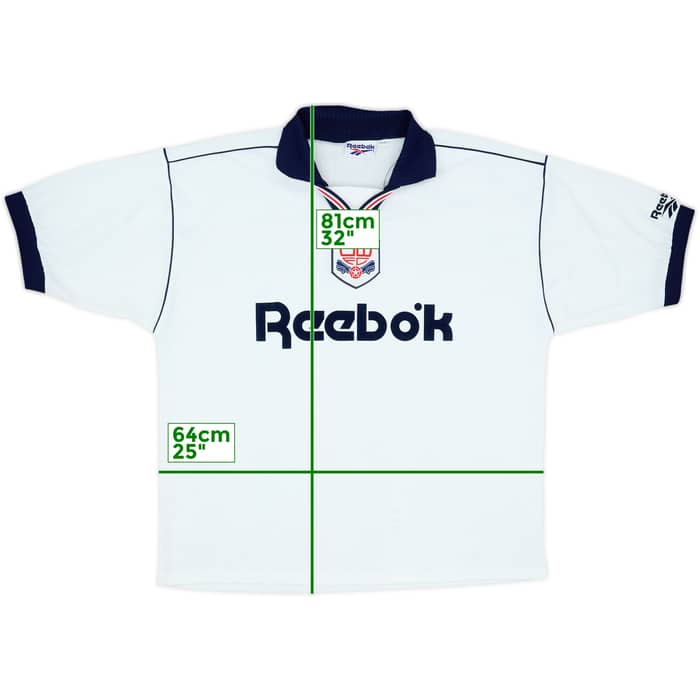 1995-97 Bolton Camiseta Local - 8/10 - (XL)