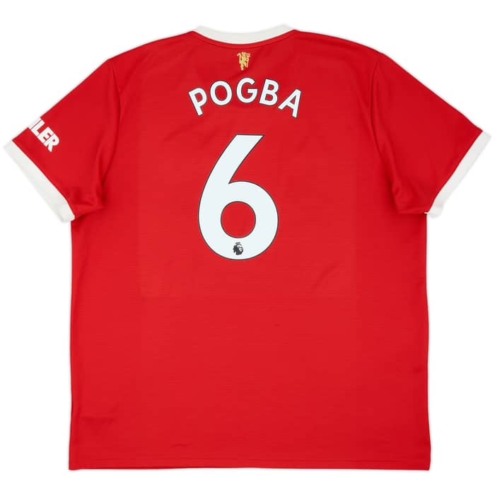 2021-22 Manchester United Home Shirt Pogba #6 - 7/10 - (XXL)