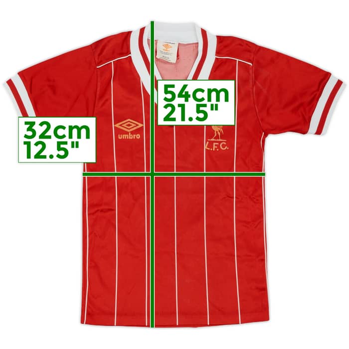 1982-85 Liverpool Home Shirt and Shorts - 6/10 - (S.Boys)