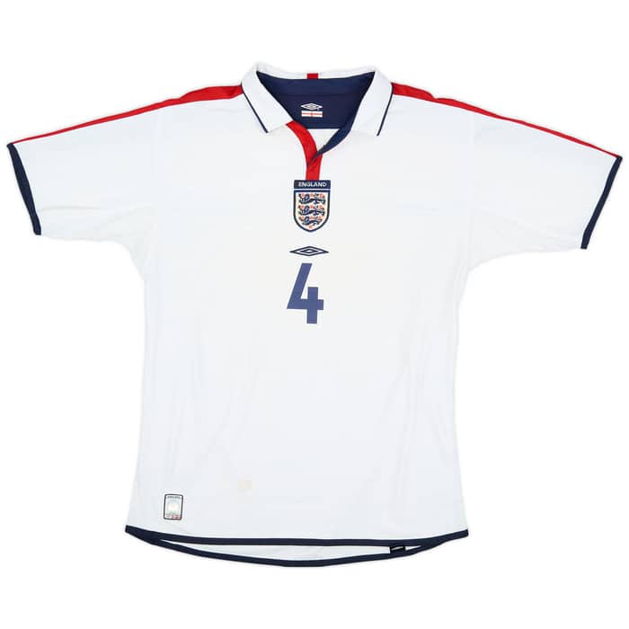 2003-05 England Home Shirt Gerrard #4 - 8/10 - (S)