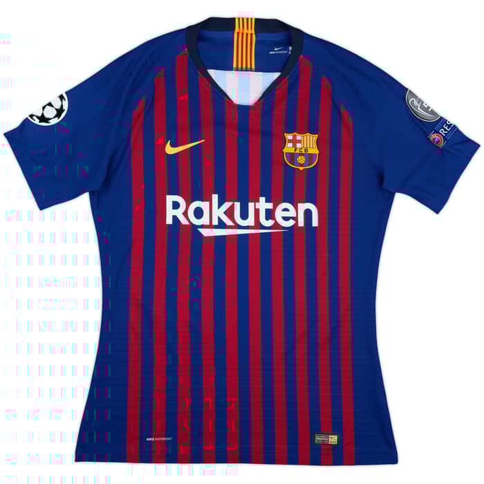 2018-19 Barcelona Match Issue Champions League Home Shirt Alena #26
