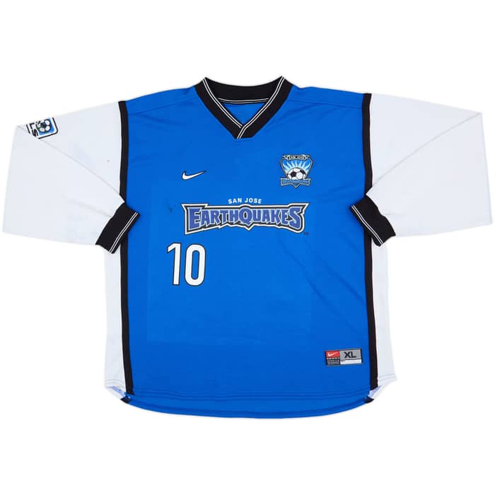 2000 San Jose Earthquakes Home L/S Shirt Donovan #10 - 7/10 - (XL)