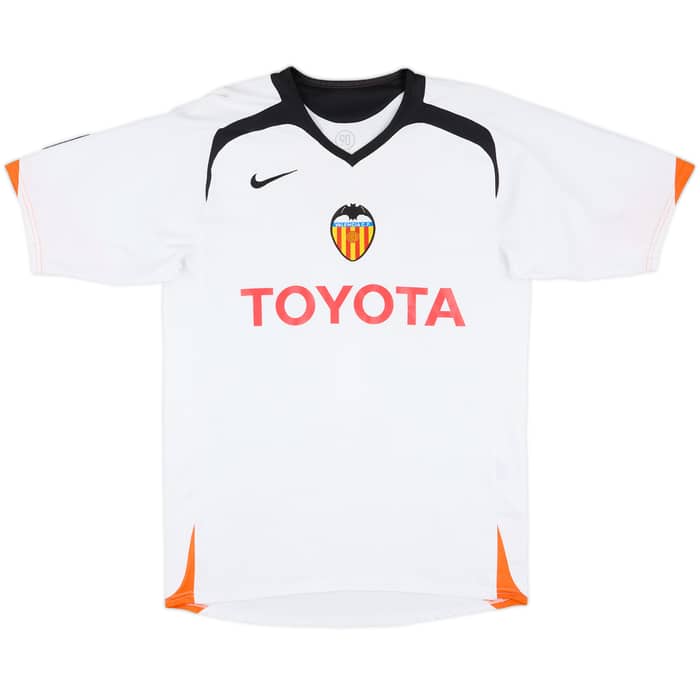 2005-06 Valencia Home Shirt David Villa #7 - 8/10 - (S)