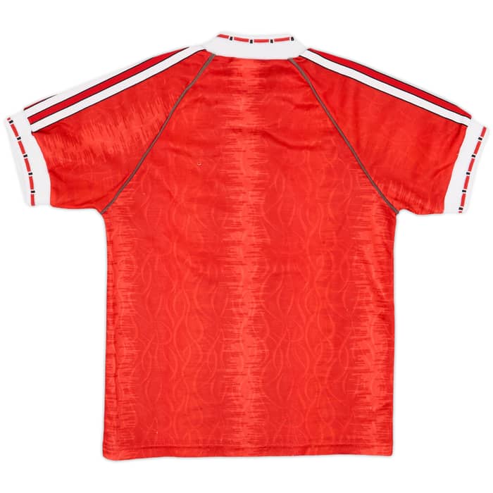 1990-92 Manchester United Home Shirt & Shorts - 5/10 - (S.Boys)
