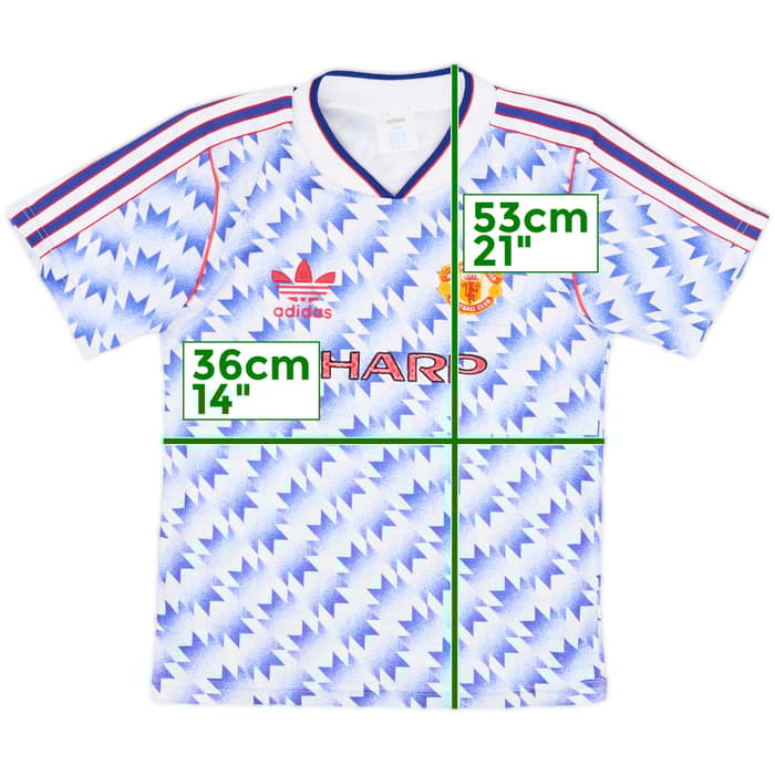 1990-92 Manchester United Away Shirt & Shorts - 8/10 - (S.Boys)