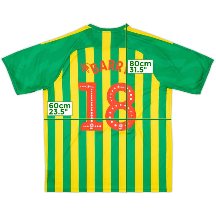 2019-20 West Brom Away Shirt Barry #18 - 9/10 - (XXL)