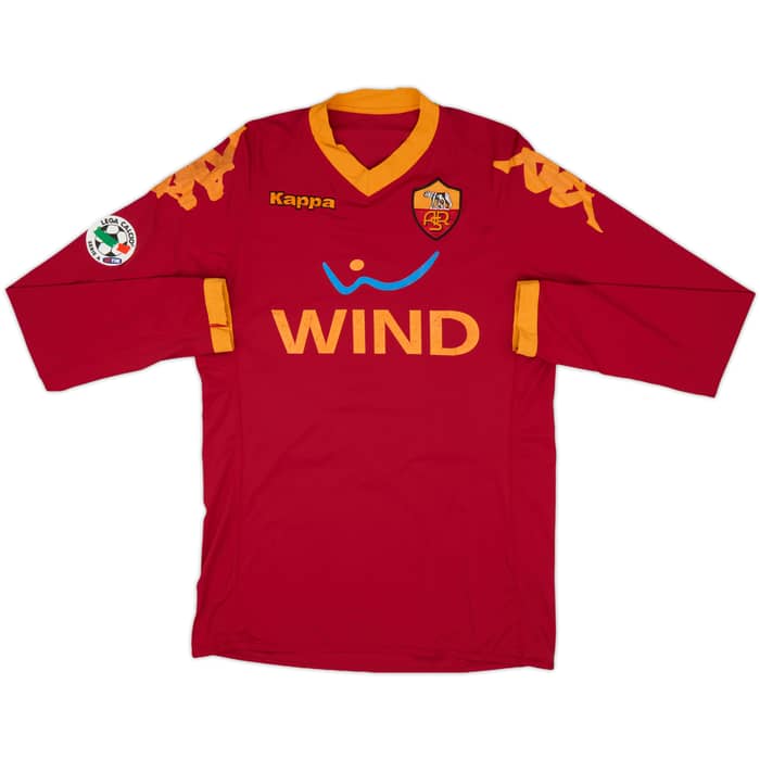 2012-13 Roma Home L/S Shirt Totti #10 - 6/10 - (M)