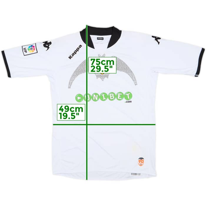 2009-10 Valencia Home Shirt Silva #21 - 7/10 - (L)