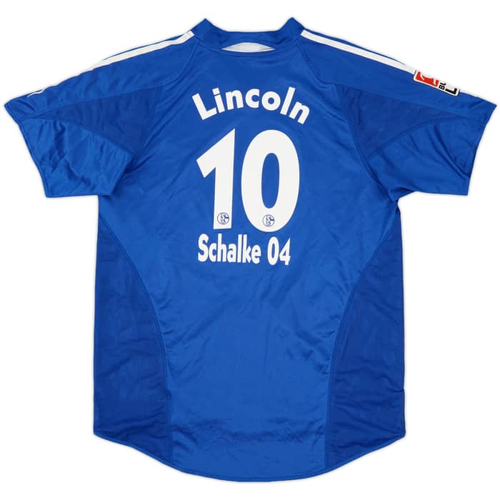 2004-05 Schalke Home Shirt Lincoln #10 - 6/10 - (XL.Boys)