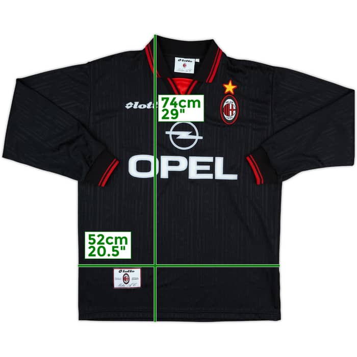 1997-98 AC Milan Third L/S Shirt - 10/10 - (M)