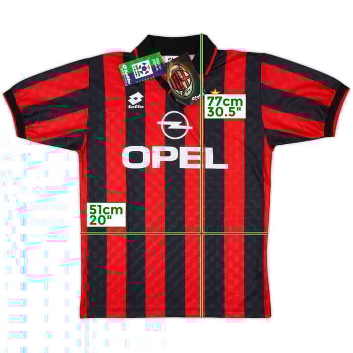 1995-96 AC Milan Home Shirt (M)