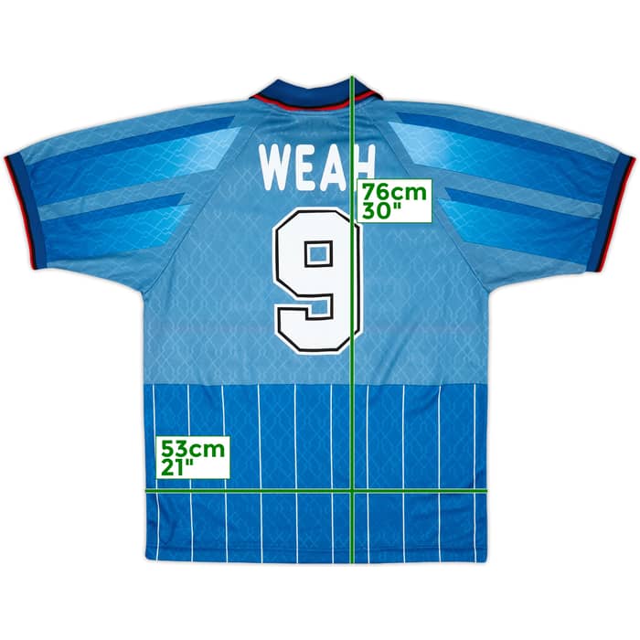 1995-96 AC Milan Fourth Shirt Weah #9 (L)
