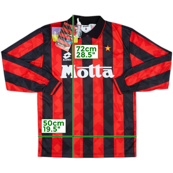 1993-94 AC Milan Home L/S Shirt (M)