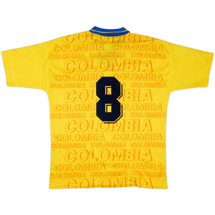 1995-97 Colombia Home Shirt #8 - 8/10 - (L)