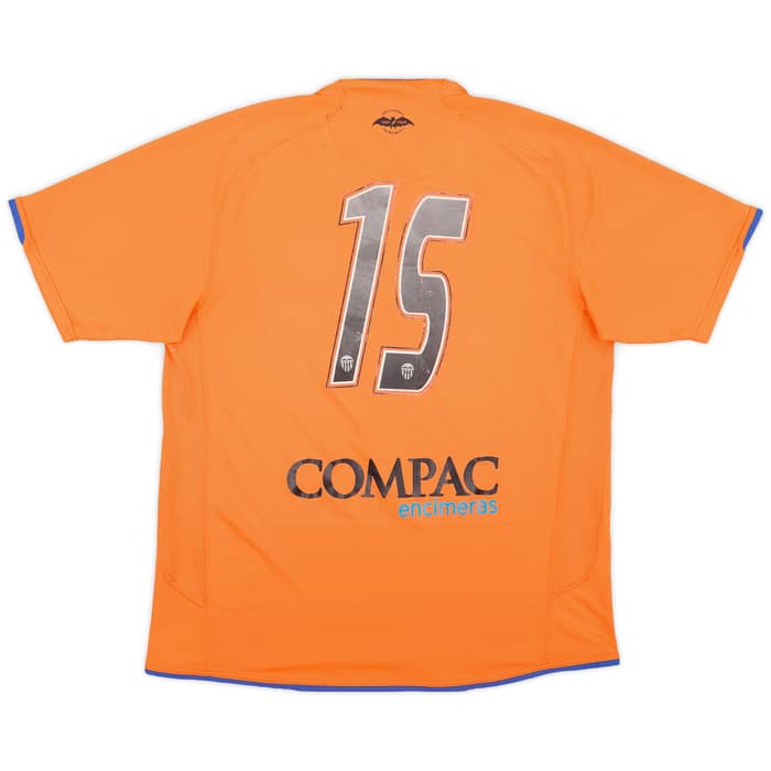 2007-08 Valencia Match Issue Away Shirt #15
