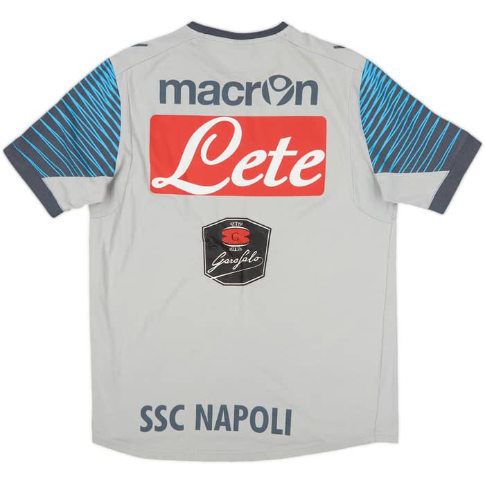 2014-15 Napoli Macron Player Issue Cotton Tee #2 - 6/10 - (M)