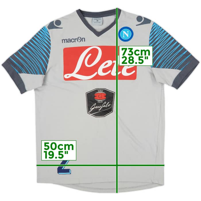 2014-15 Napoli Macron Player Issue Cotton Tee #2 - 6/10 - (M)