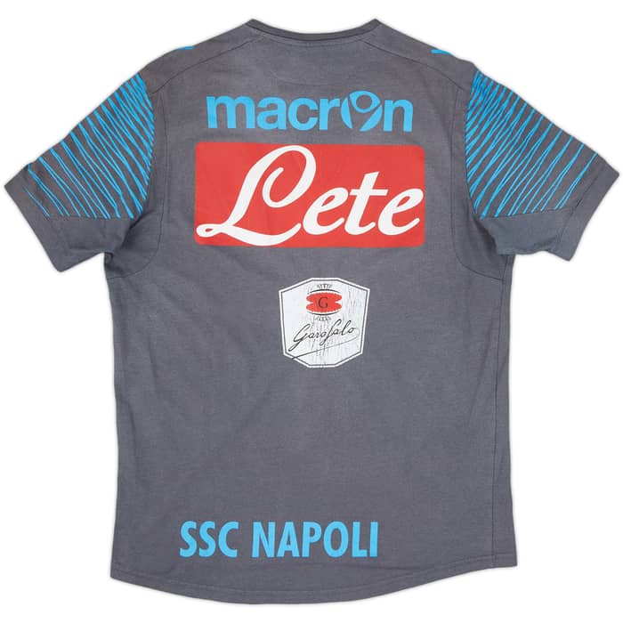 2014-15 Napoli Player Issue Macron Cotton Tee #1 - 5/10 - (M)