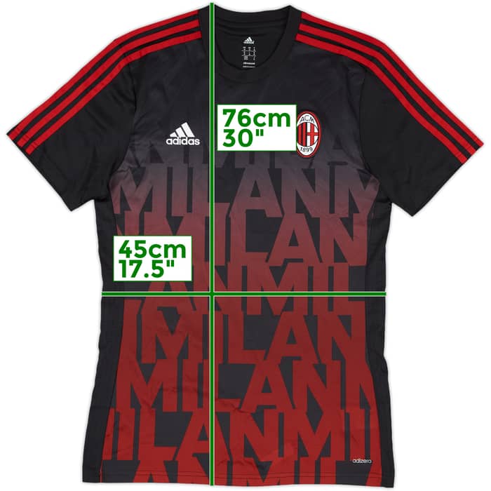 2016-17 AC Milan adidas Training Shirt - 10/10 - (M)
