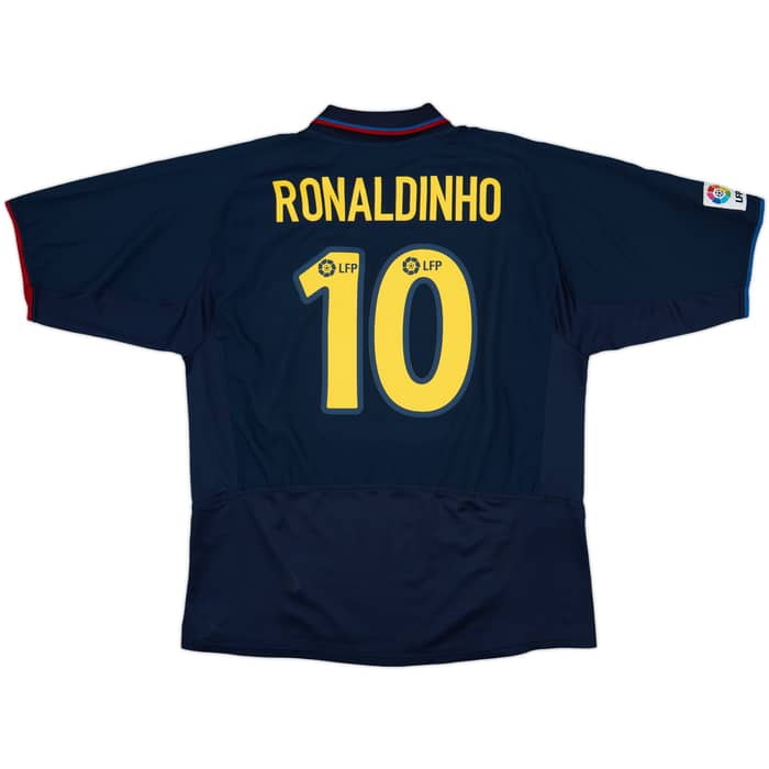 2003-04 Barcelona Third Shirt Ronaldinho #10 - 9/10 - (XL)