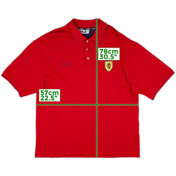 2000-02 Scotland Fila Polo Shirt - 9/10 - (XL)
