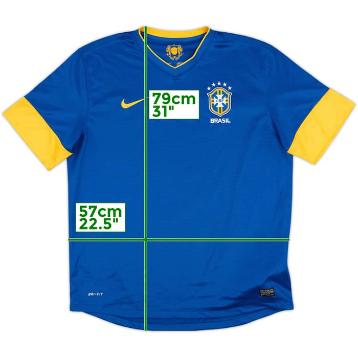 2012-13 Brazil Away Shirt - 9/10 - (XL)
