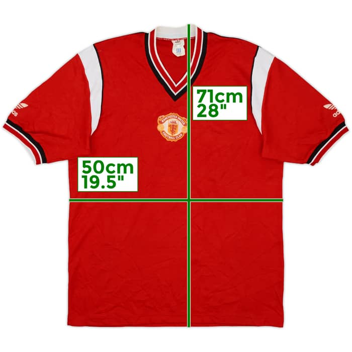 1984-86 Manchester United Home Shirt - 8/10 - (L)