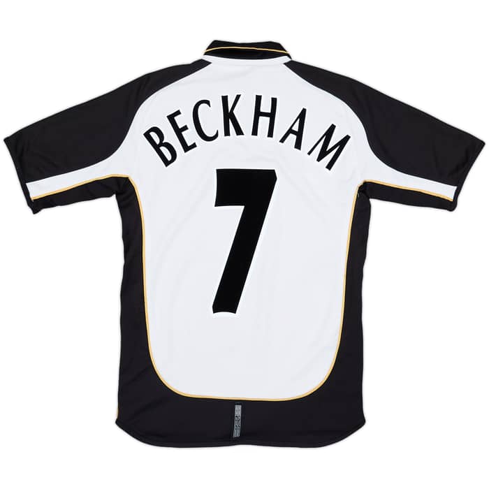 2001-02 Manchester United Centenary Away/Third Shirt Beckham #7 - 6/10 - (M.Boys)