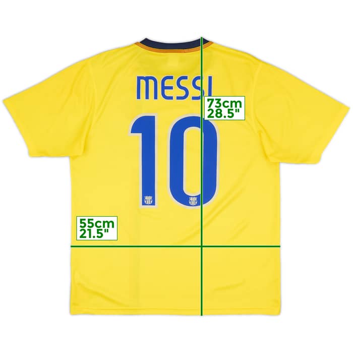 2008-10 Barcelona Basic Away Shirt Messi #10 - 8/10 - (M)